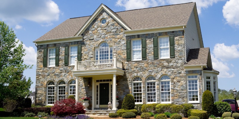 Suburban Style Home With Stone Exterior