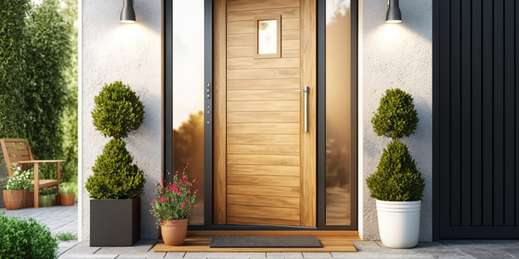 Stylized Front Door For Summer- 10 Home Renovations That Instantly Increase Your Home Value