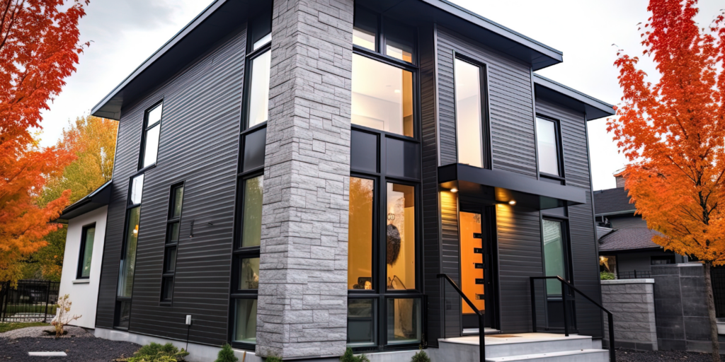 Black Modern Siding On A Modern Home - Time for a Siding Makeover? 4 Signs & 3 Key Benefits