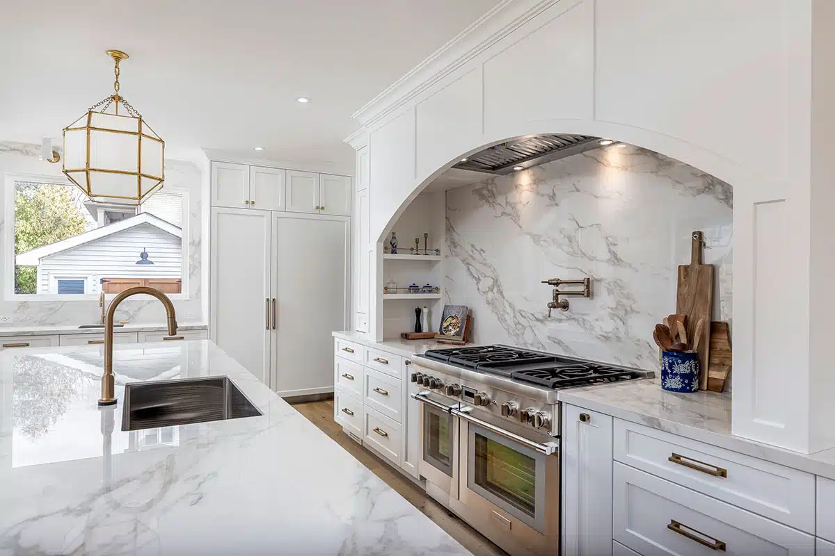 Luxury Kitchen Marble Gold Faucet